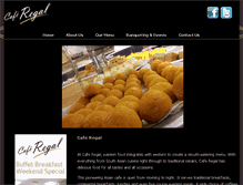 Tablet Screenshot of caferegal.com